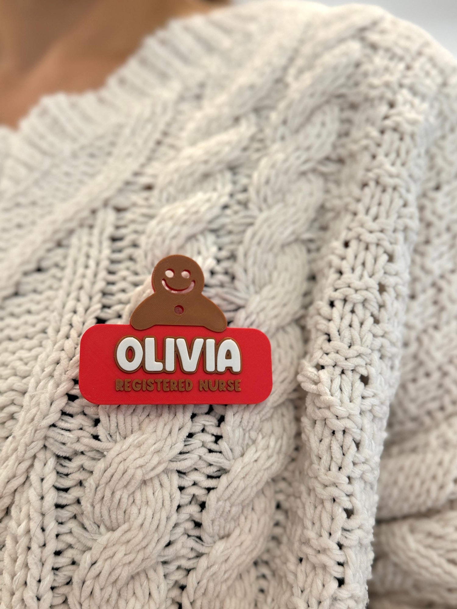Christmas Name Badge
