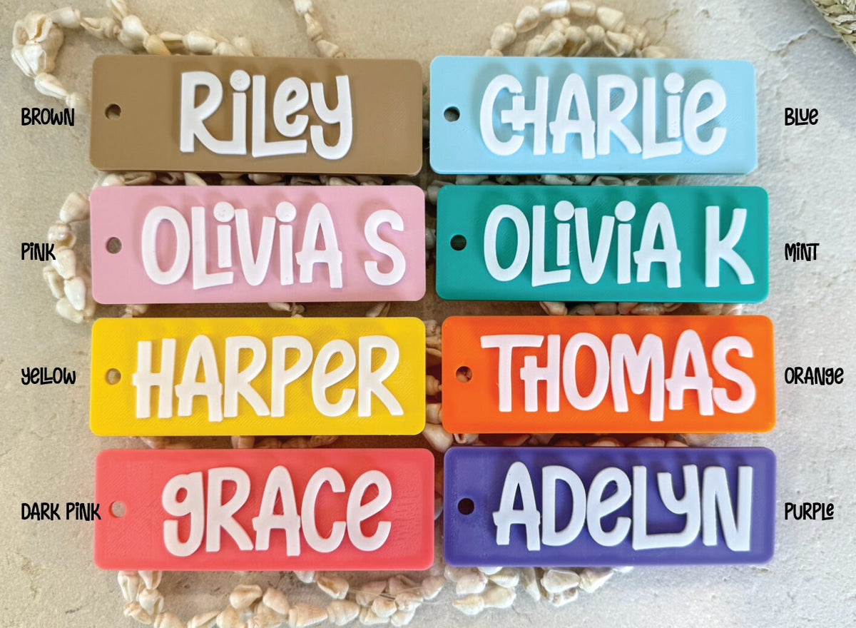 Personalised Kids Bag Tag – Custom Name Keyring for Daycare – photo 4