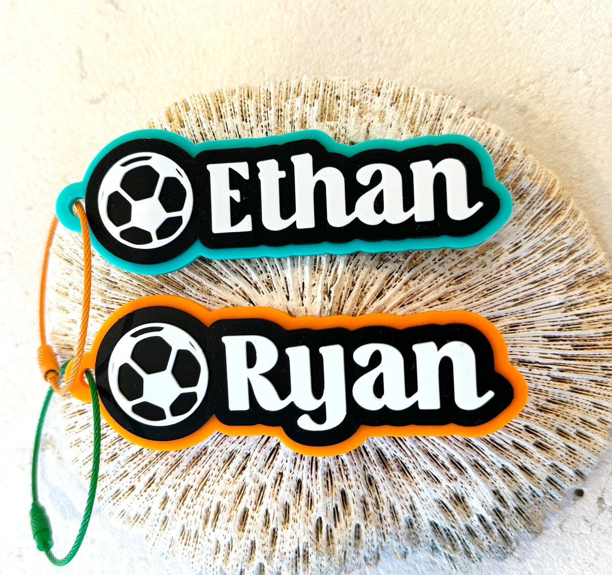 Personalised Soccer Bag Tag – Custom Name Keyring – photo 4