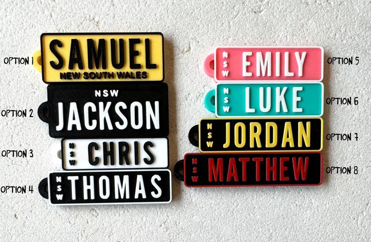 Personalised Number Plate Keyring – Custom Car Plate Keychain – photo 3