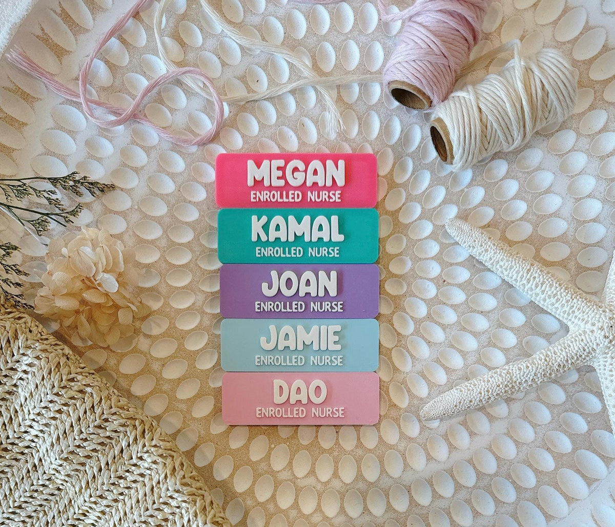 Personalised Name Badge with Symbol – 21 Colours – photo 4