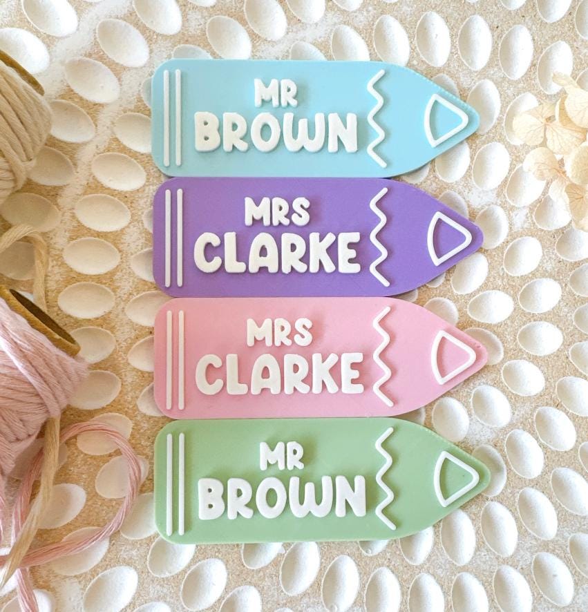 Personalized Teacher Name Badge