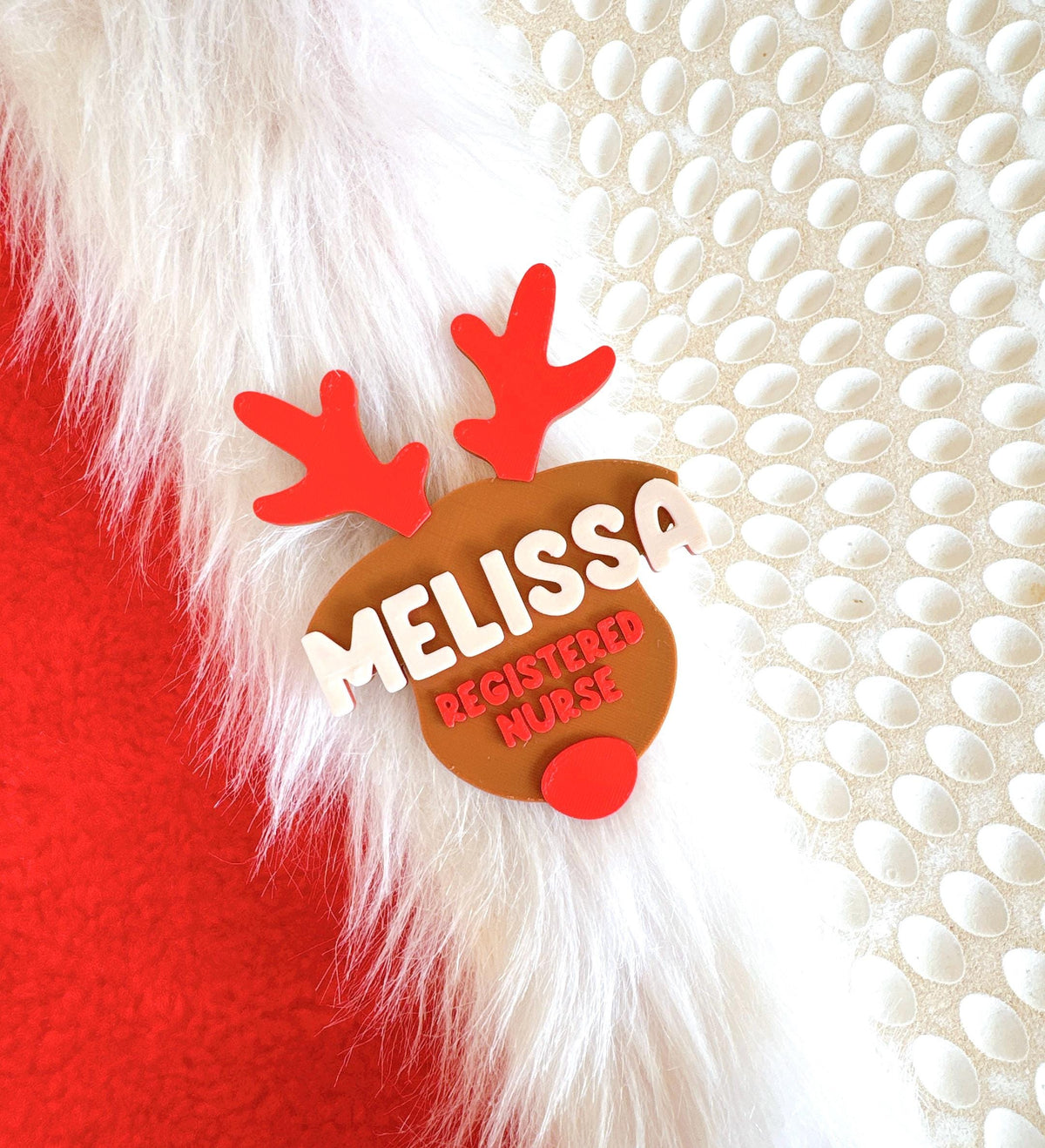Christmas Name Badge – Personalised Gift for Nurses & Teachers