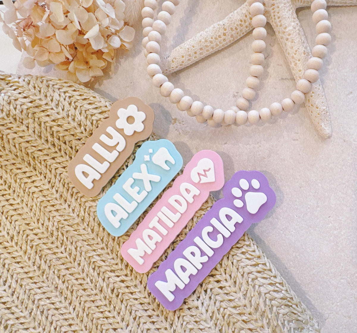 Personalised Name Badge – Name & Symbol, Magnetic or Pin Backing – photo 4