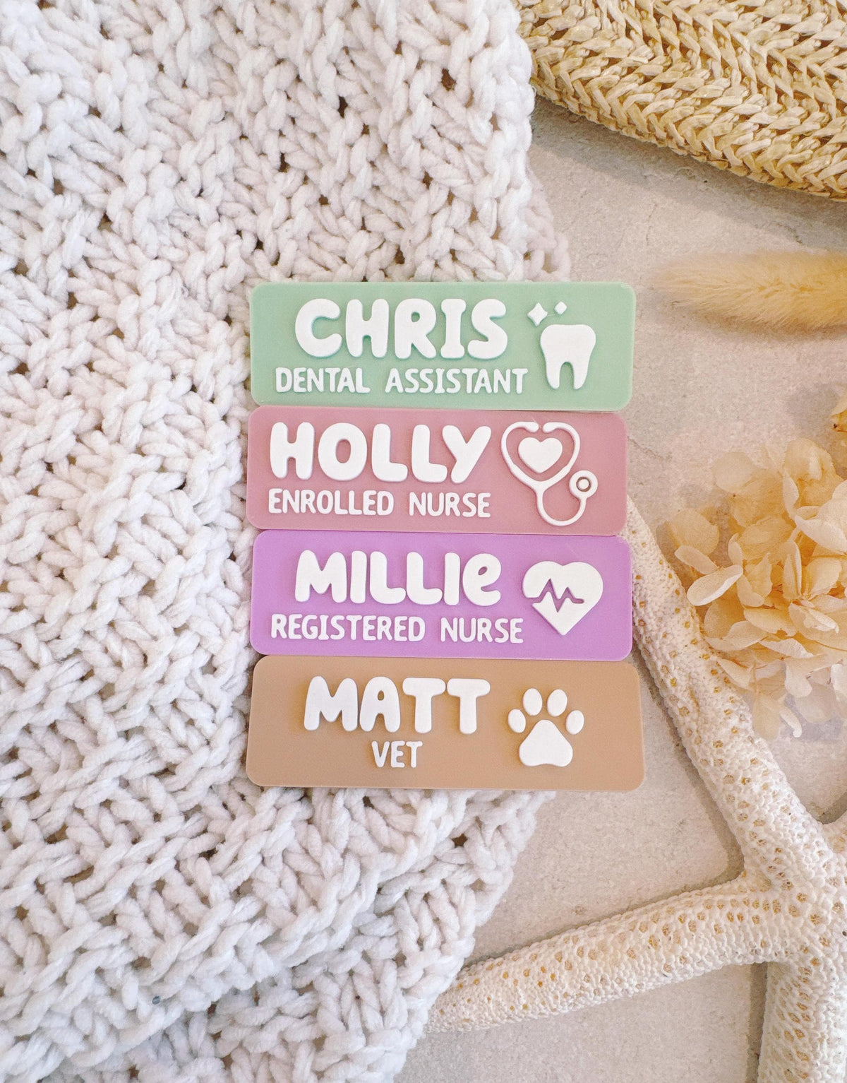 Personalised Name Badge for Nurses & Doctors – Custom Symbol – photo 7