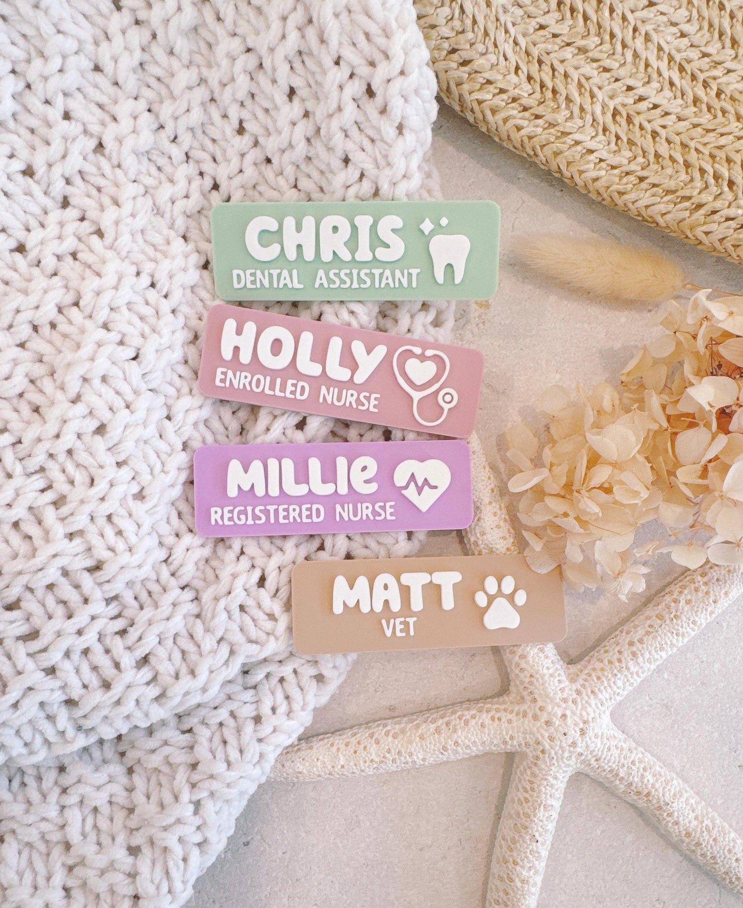 Personalised Name Badge with symbol