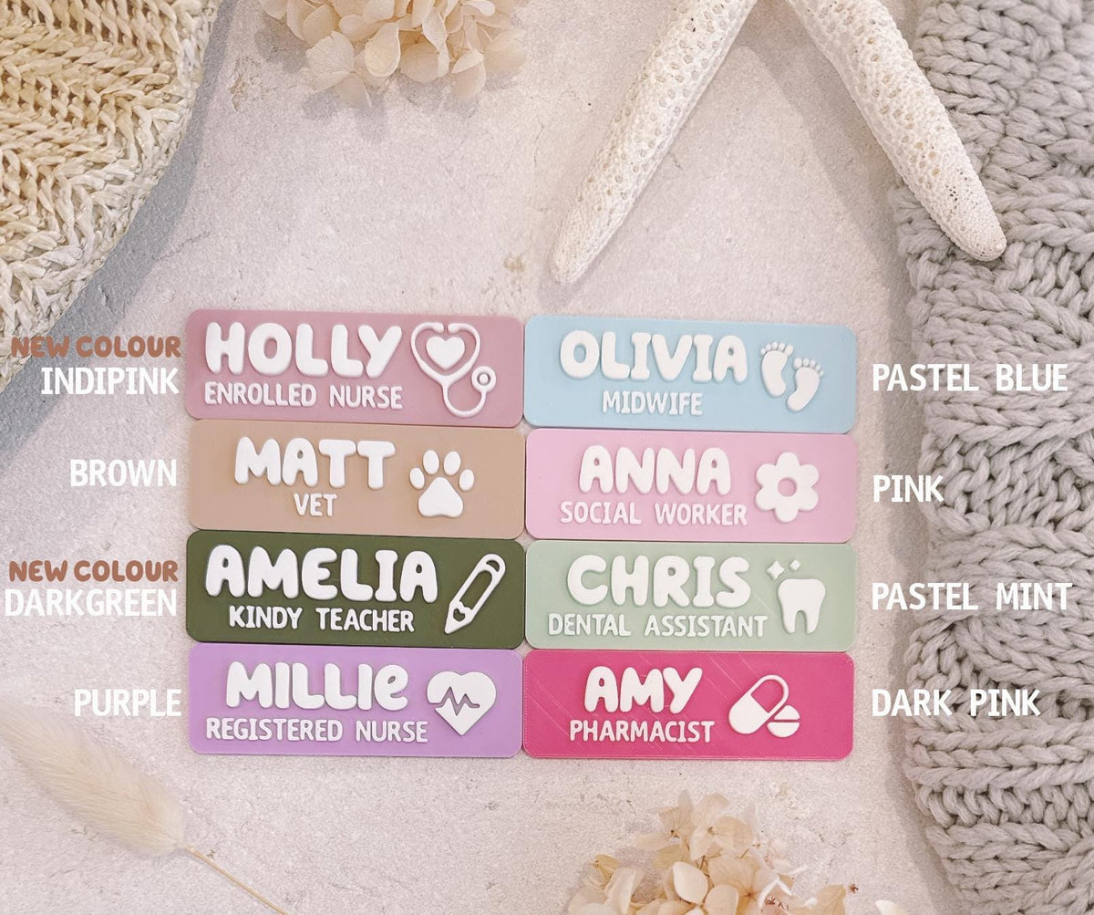 Personalised Name Badge for Nurses & Doctors – Custom Symbol – photo 4