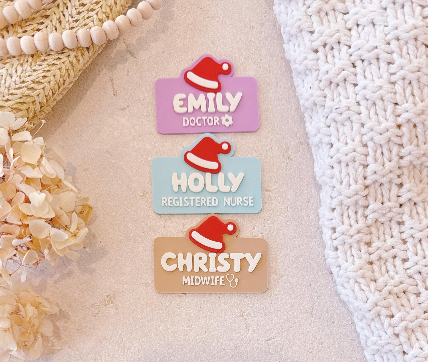 Christmas Name Badge