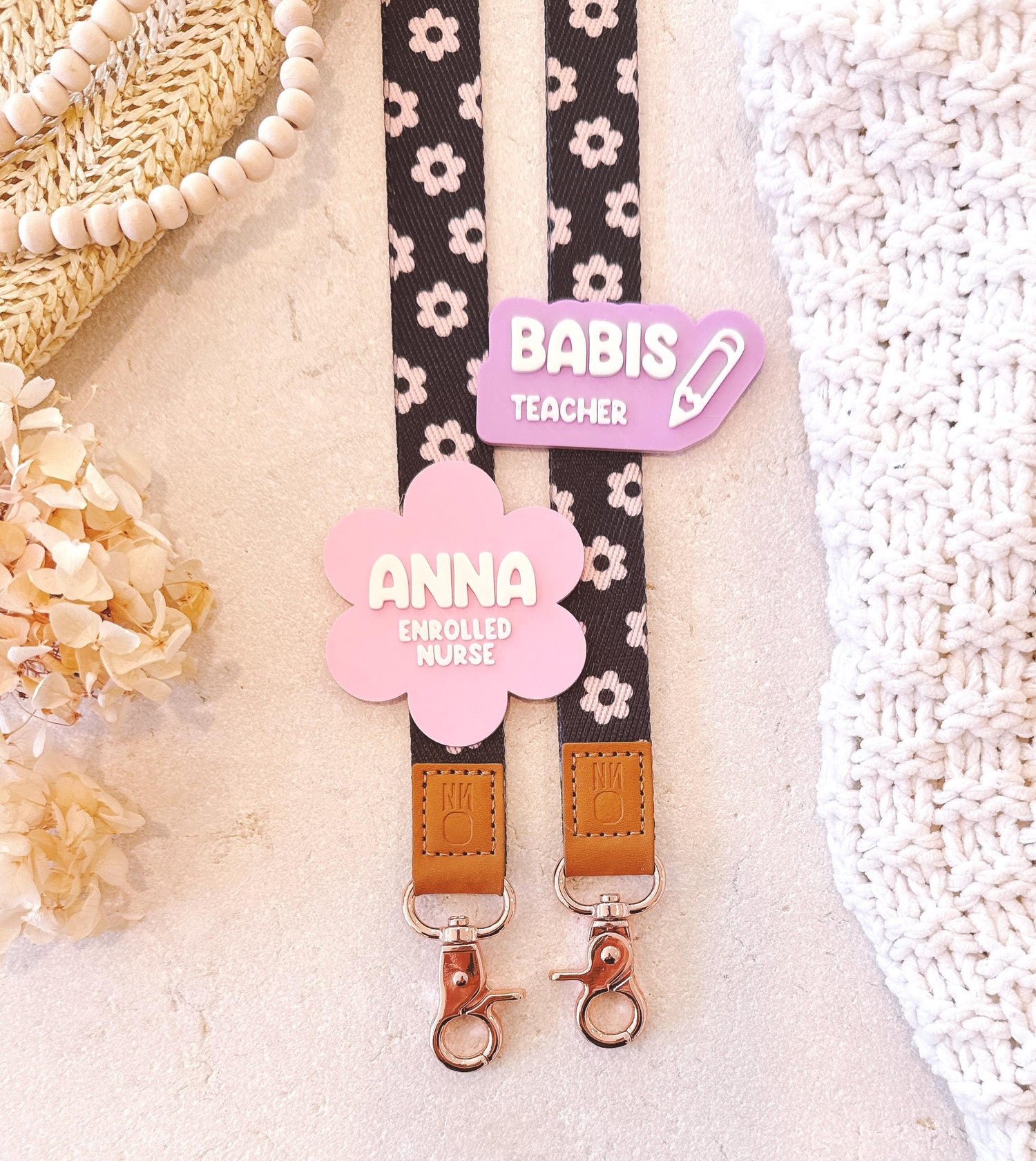 Fabric Canvas lanyard with Personalised name badge