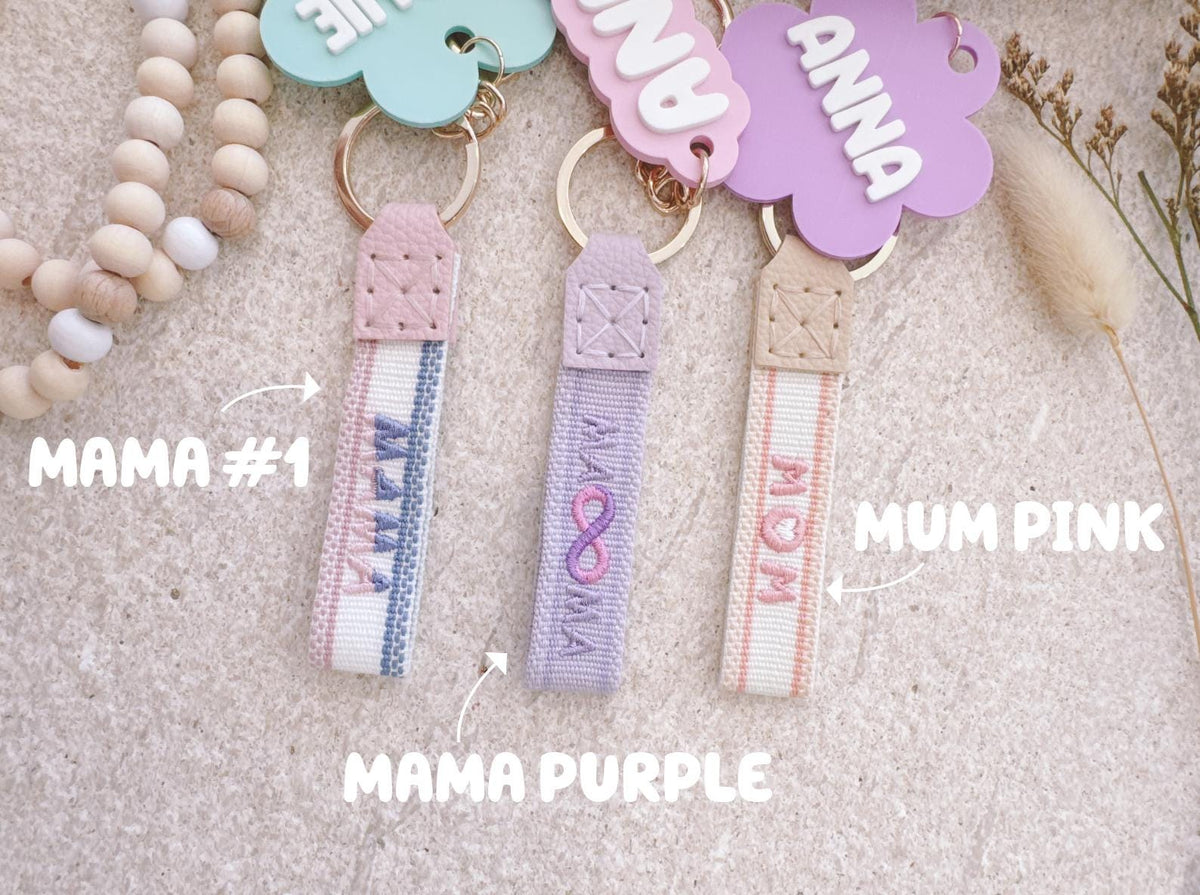Personalised Mama Key Wristlet – Mother's Day Gift, Gift Box Option – photo 2