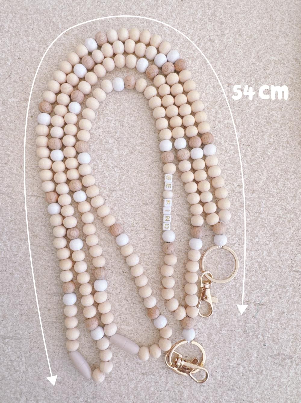 Personalised Wooden Bead Lanyard – Teacher Appreciation Gift – photo 3