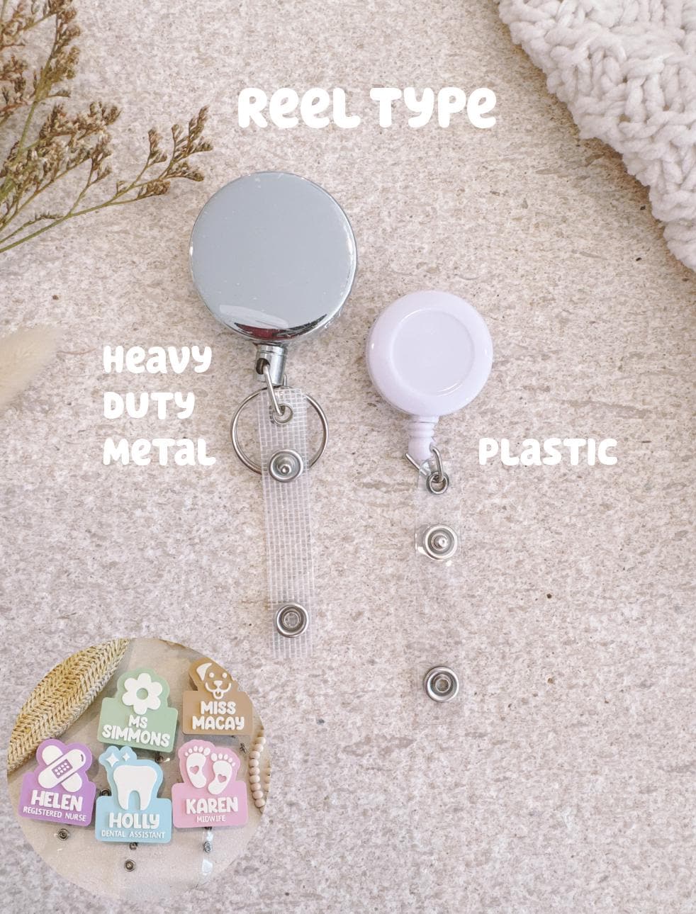 Personalised Retractable Badge Reel – Nurse & Doctor Gift – photo 4