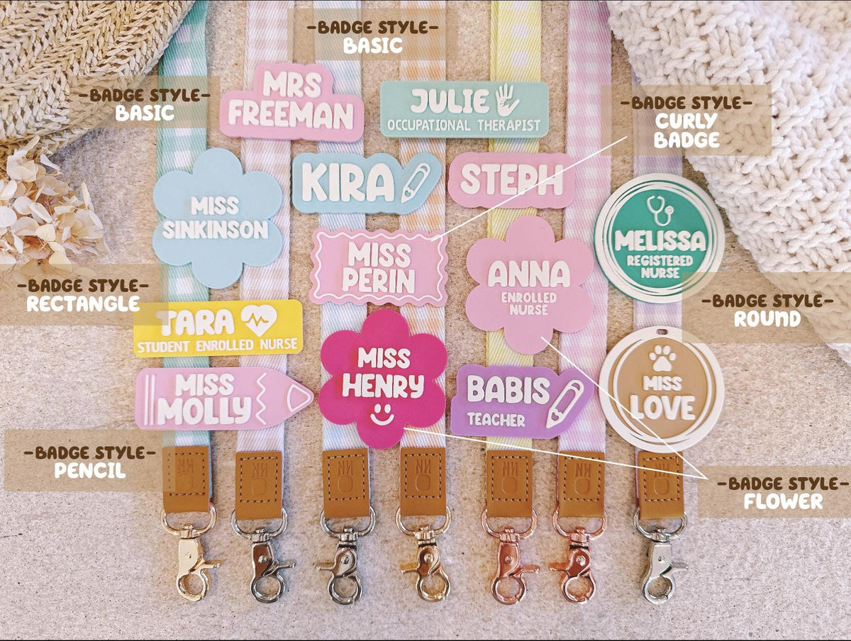 Personalised Teacher Lanyard – Fabric Lanyard with Custom Name Badge – photo 4