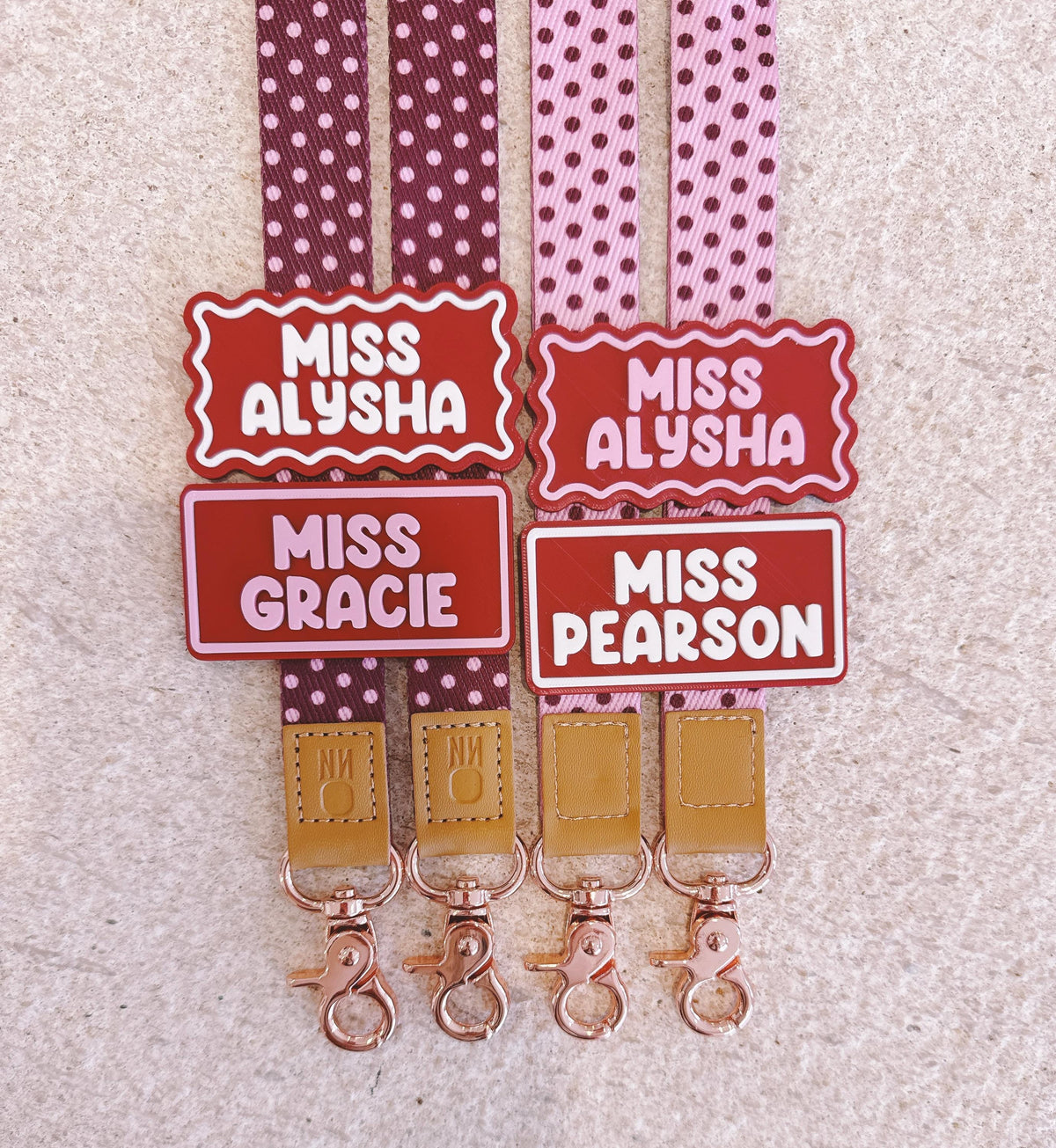Reversible Fabric Lanyard with Personalised Name Badge
